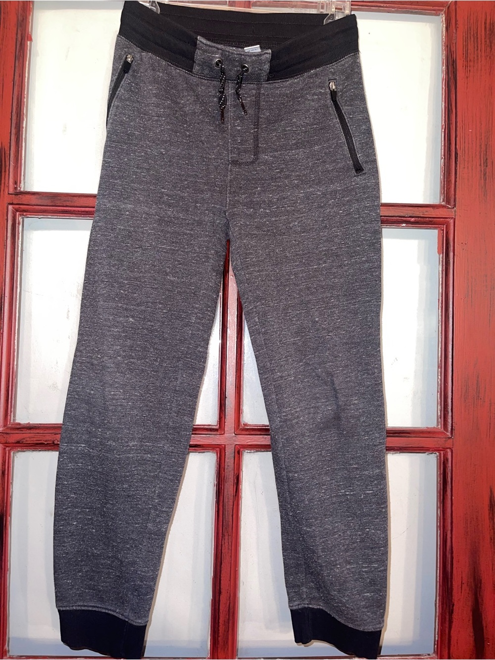 Old Navy Charcoal Gray Kids' Jogger Sweatpants with Zip Pockets